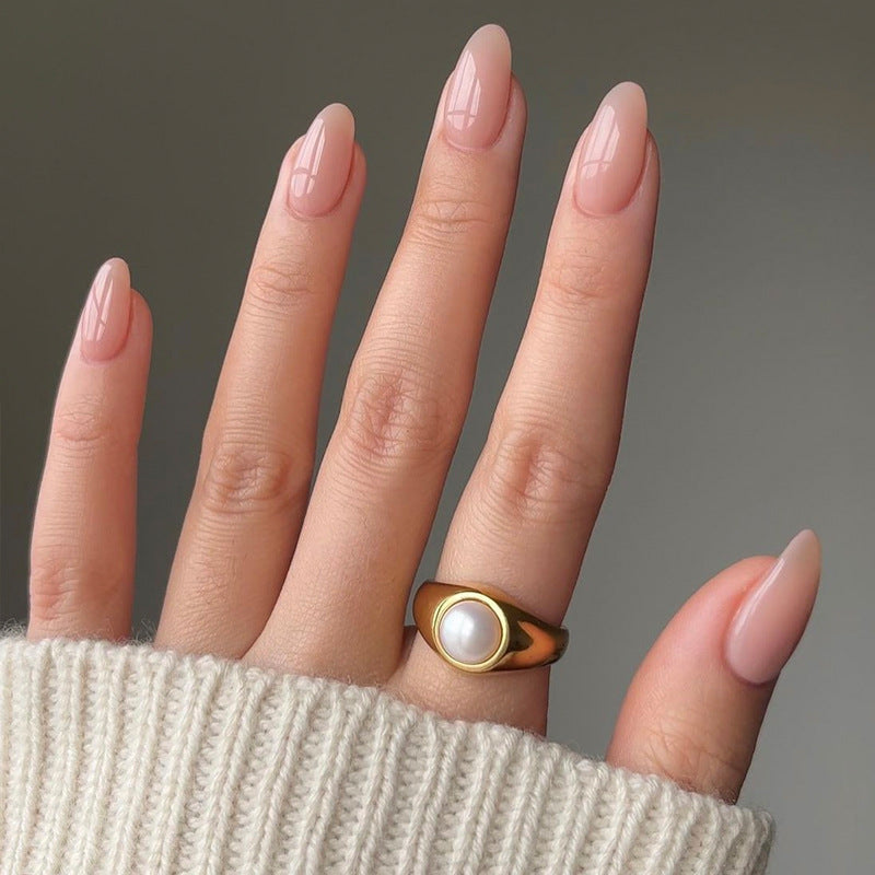 Elegant Almond-Shaped Press-On Nails Stornfield 1789388646