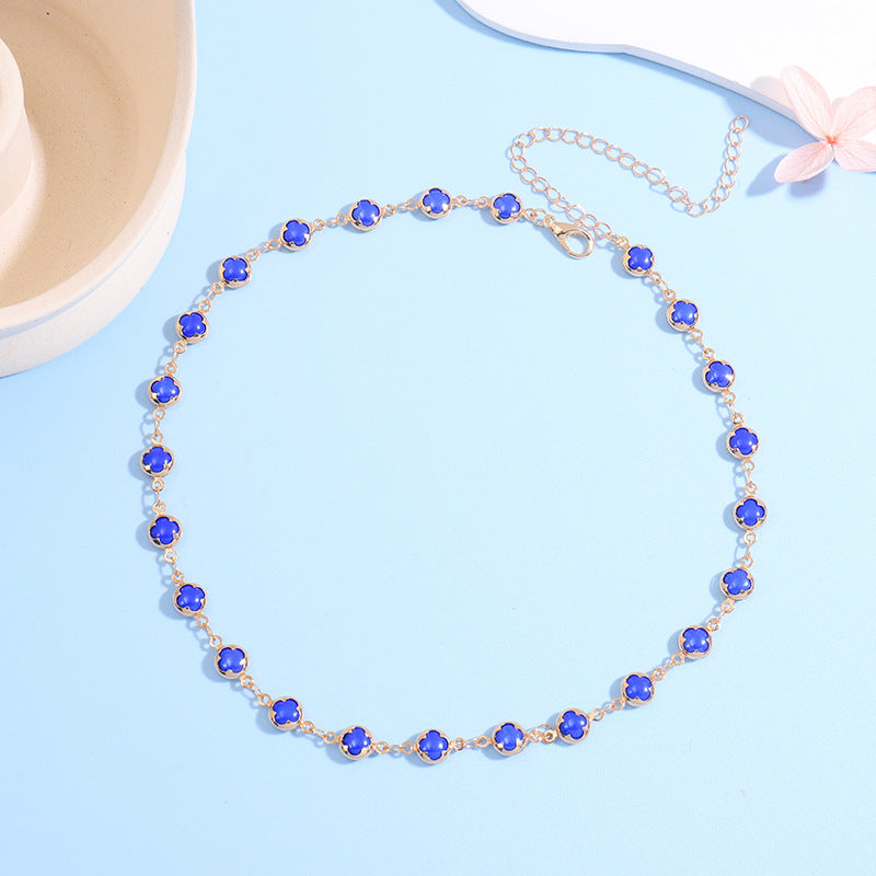 Floral Charm Choker Necklace Stornfield 1788164322