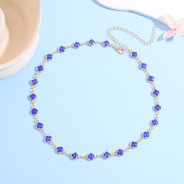 Floral Charm Choker Necklace Stornfield 1788164322