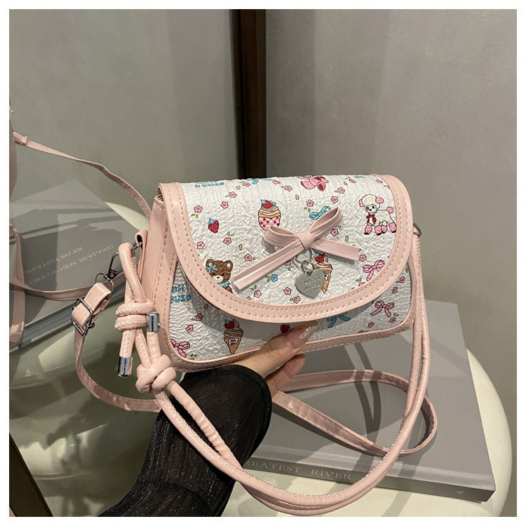 Adorable Bow-Embellished Crossbody Bag Stornfield