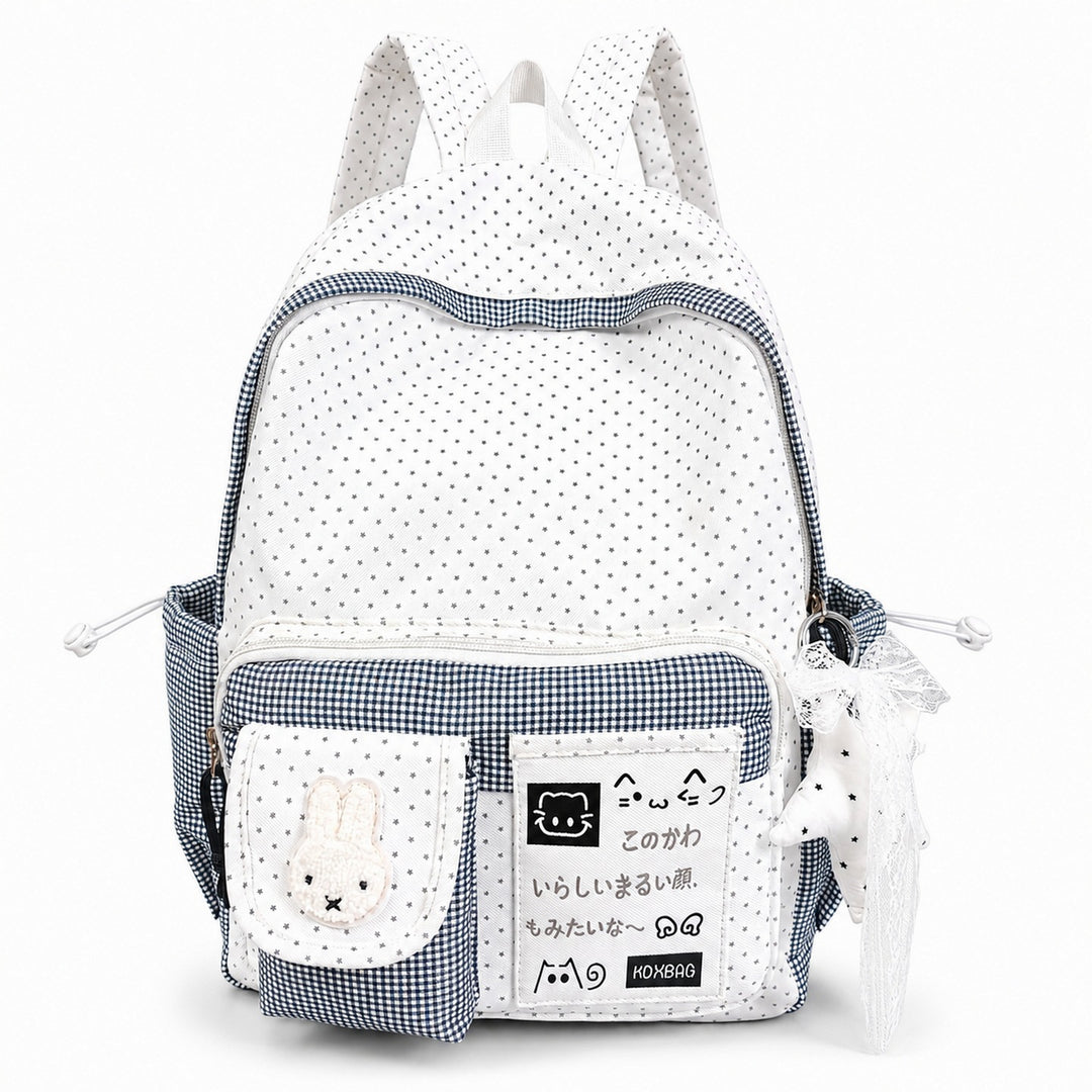 Playful Polka Dot Patterned Backpack Stornfield