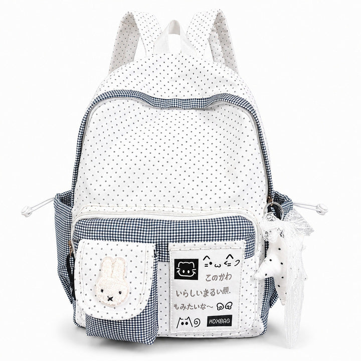 Playful Polka Dot Patterned Backpack Stornfield