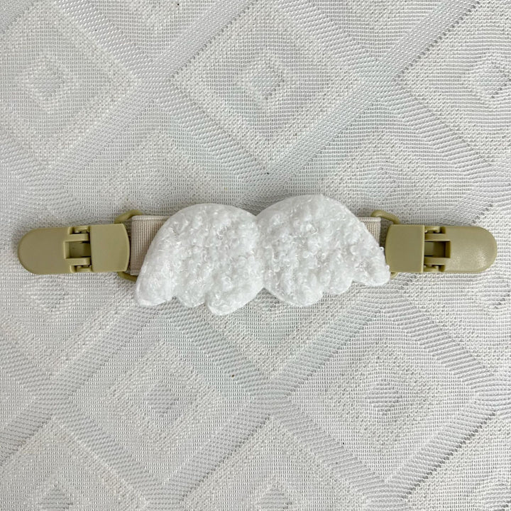 Pacifier and Toy Safety Clip with Plush Bear and Quick-Release Buckles