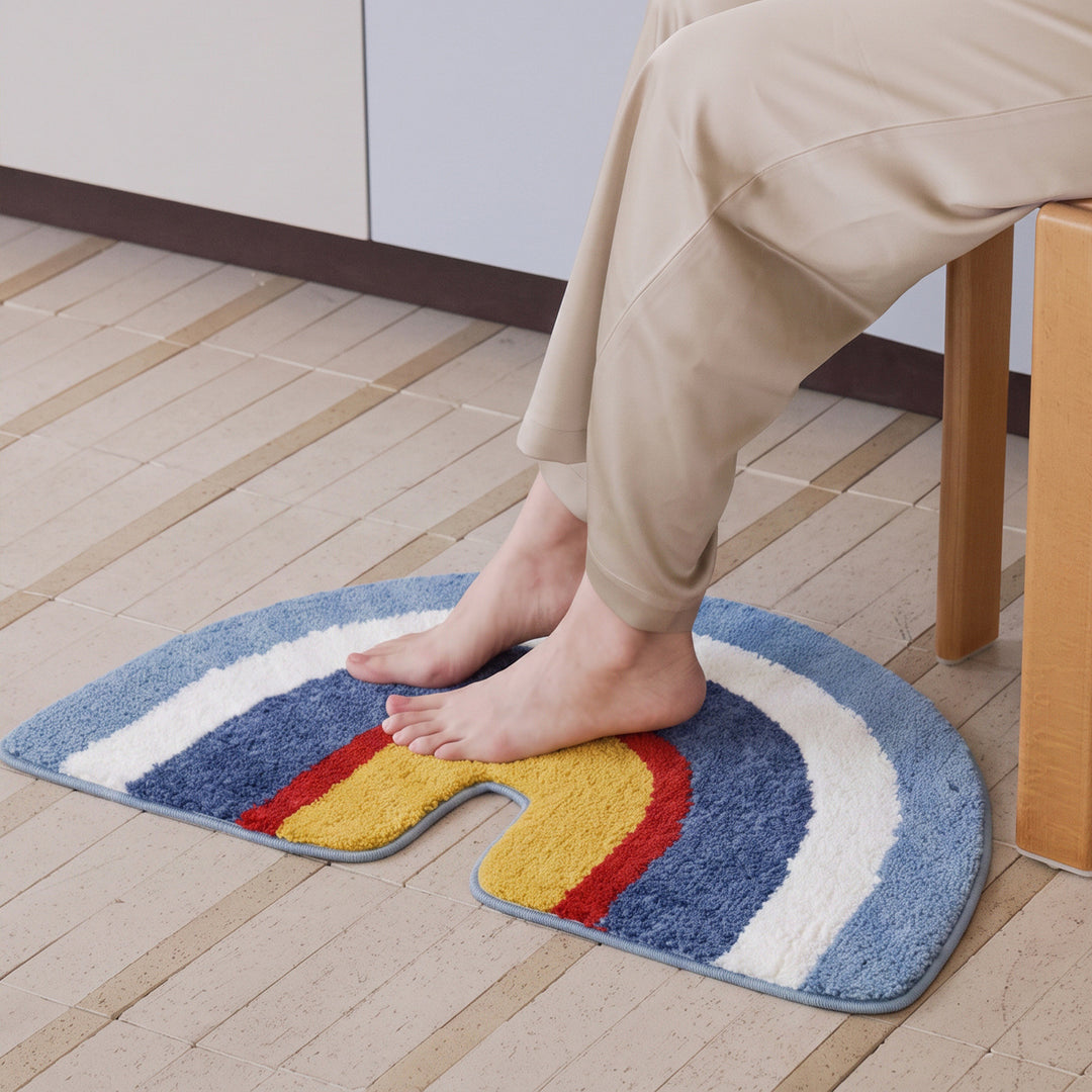 Rainbow-Shaped Bath Mat