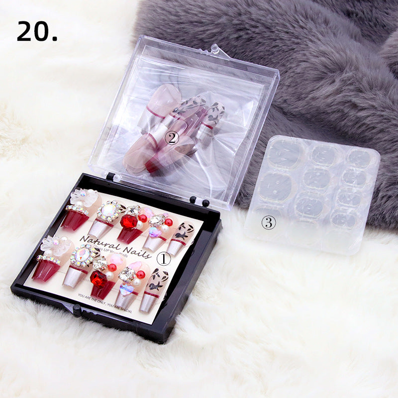 Elegant Pre-Designed Press-On Nail Set Stornfield