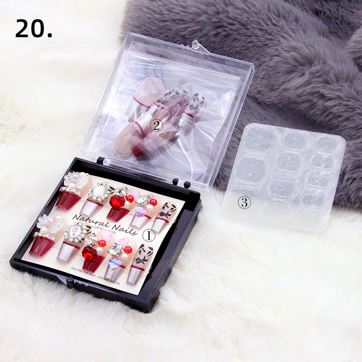 Elegant Pre-Designed Press-On Nail Set Stornfield