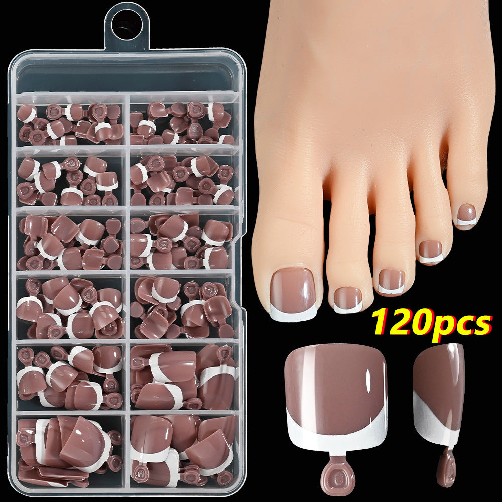 Premium French Tip Toenail Art Set Stornfield
