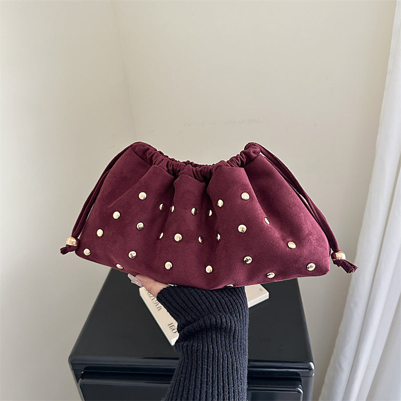 WoChic Studded Drawstring Clutch Bag Stornfield