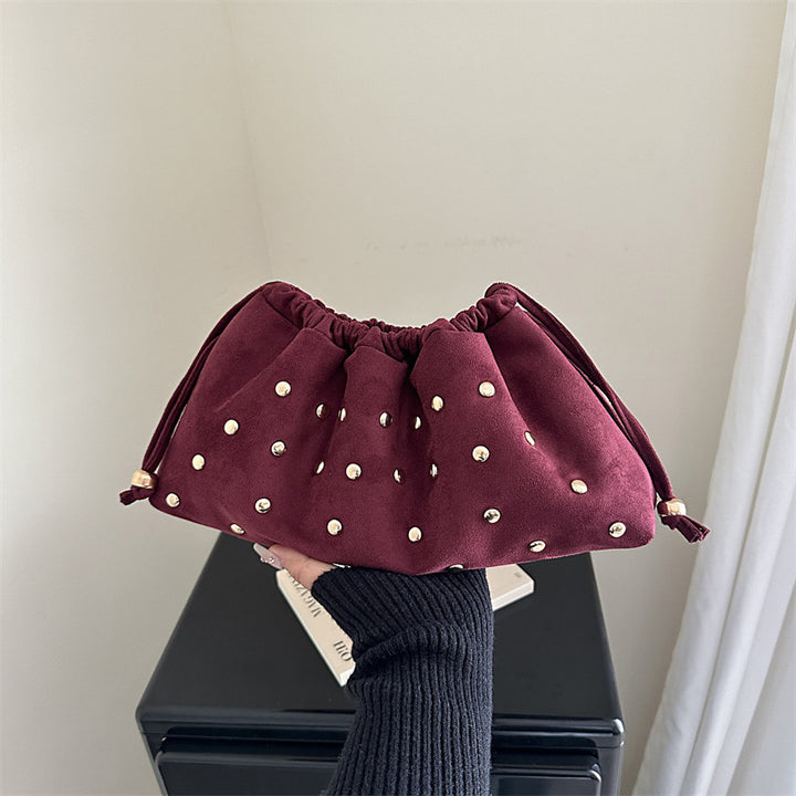 WoChic Studded Drawstring Clutch Bag Stornfield