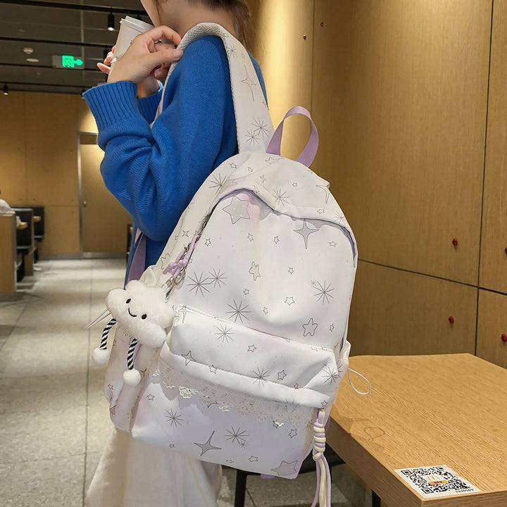 Backpack with Dreamy Star Design and Practical Features Stornfield