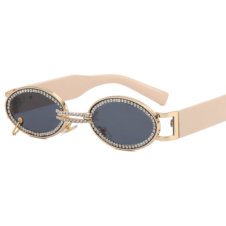 Women extravagant fashionable sunglasses with rhinestone-adorned frame Stornfield