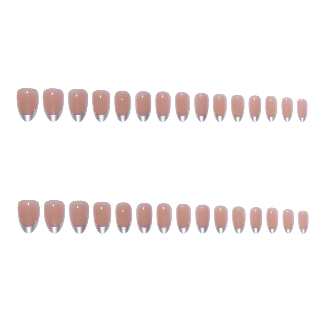 Stylish French Tip Press-On Nail Set Stornfield