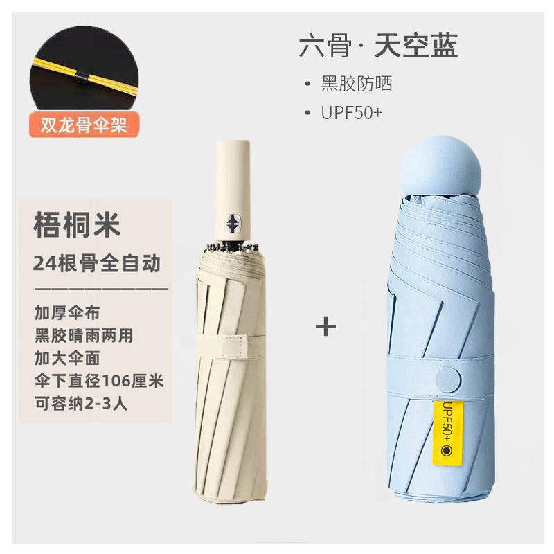 Women's Automatic Umbrella with Double Weather Protection and UV Protection Stornfield