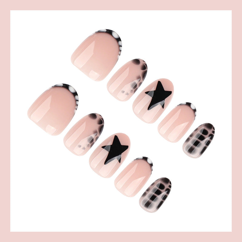 Nail art set with stylish star and geometric patterns Stornfield