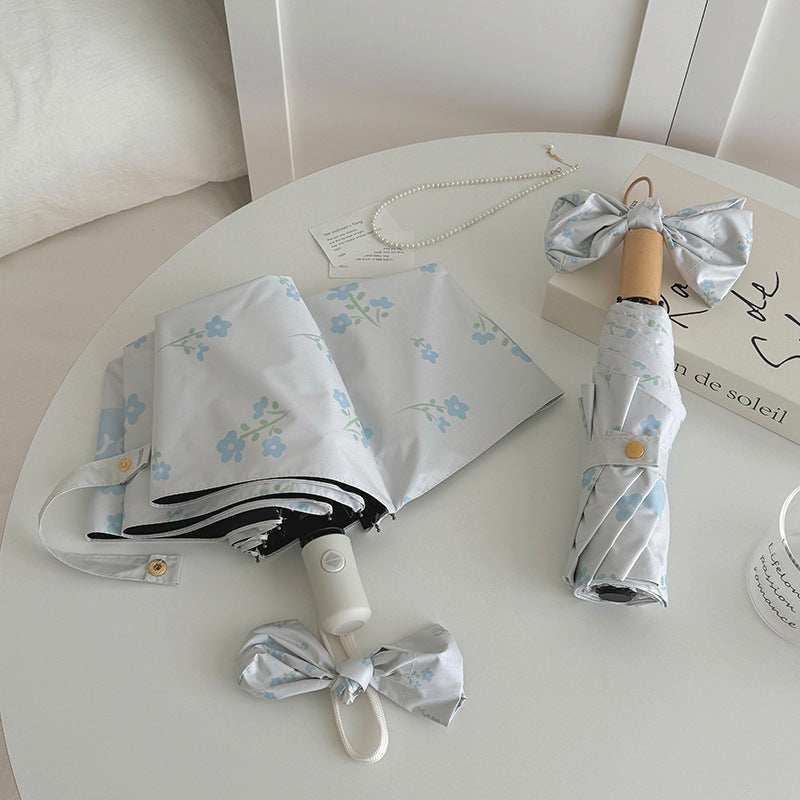 Women's Folding Umbrella with Stylish Floral Design Stornfield
