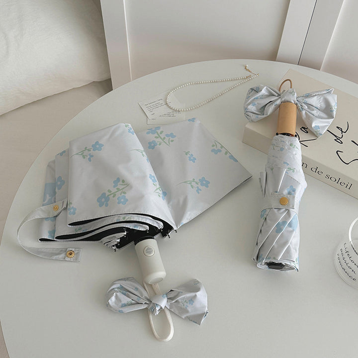 Women's Folding Umbrella with Stylish Floral Design Stornfield