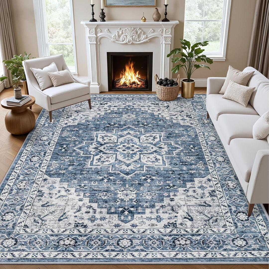 Vintage-Inspired Abstract Area Rug Stornfield