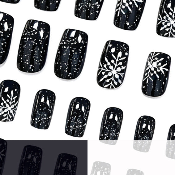 Festive Snowflake Nail Art Stornfield