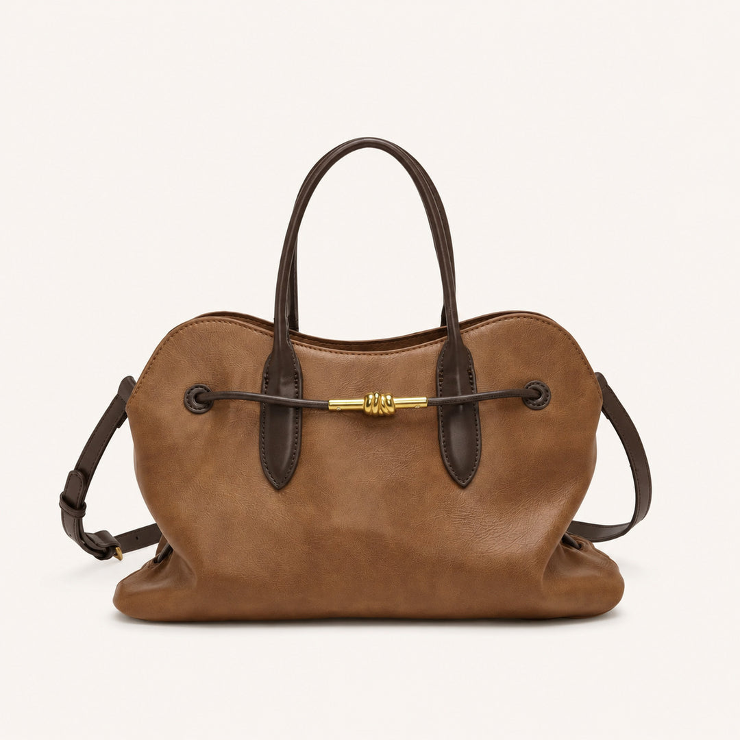 Accented Leather Handbag