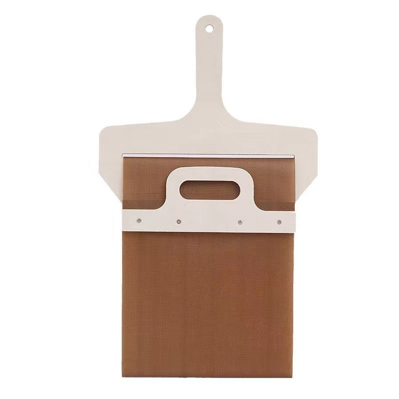 extra-large nonstick perforated stainless steel pizza peel with ergonomic folding handle Stornfield