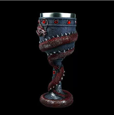 Dragon-Themed Decorative Goblet