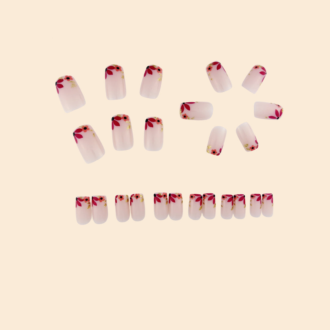 Floral Embellished Nail Art Extensions Stornfield