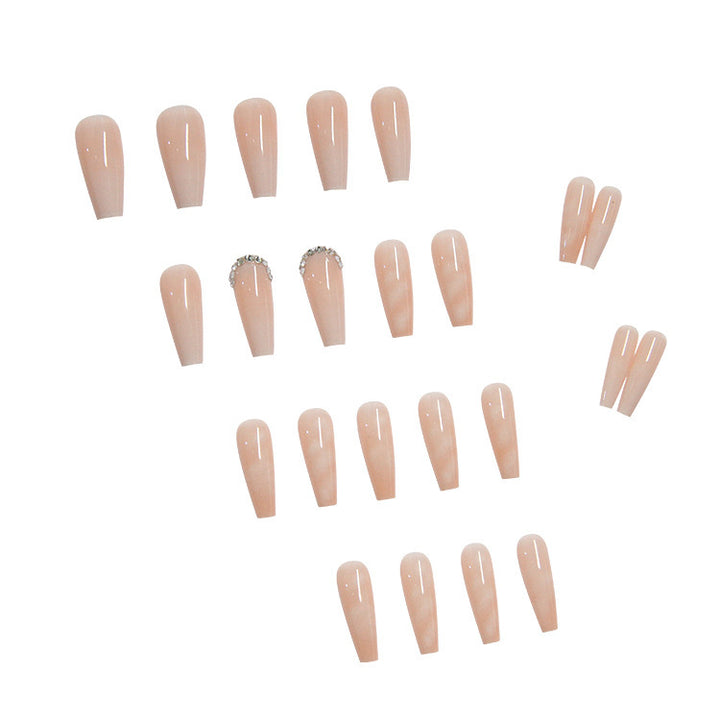 Artful Nail Tips with Glitter and Ombre Design Stornfield