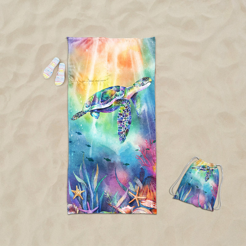 Beach towel with exclusive sea turtle motif Stornfield