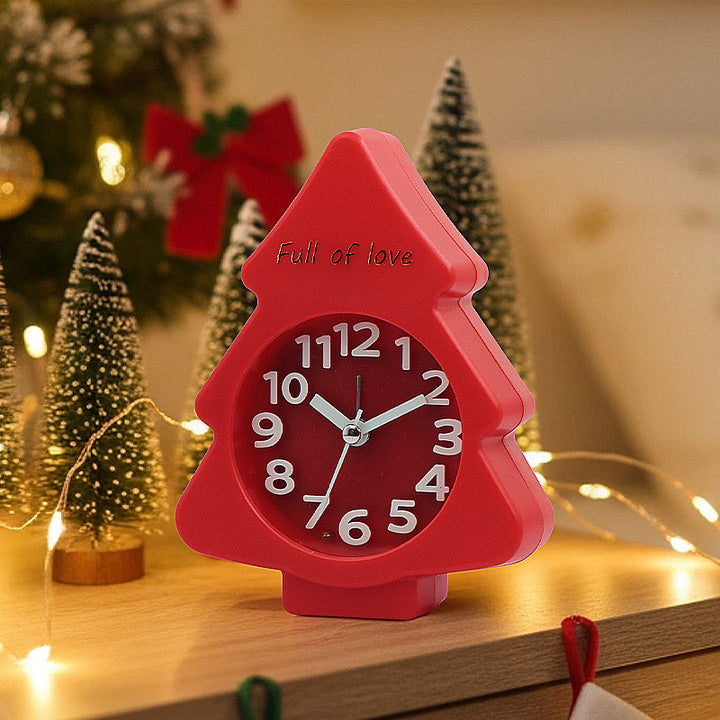 Funnier bedside clock in creative Christmas tree design Stornfield