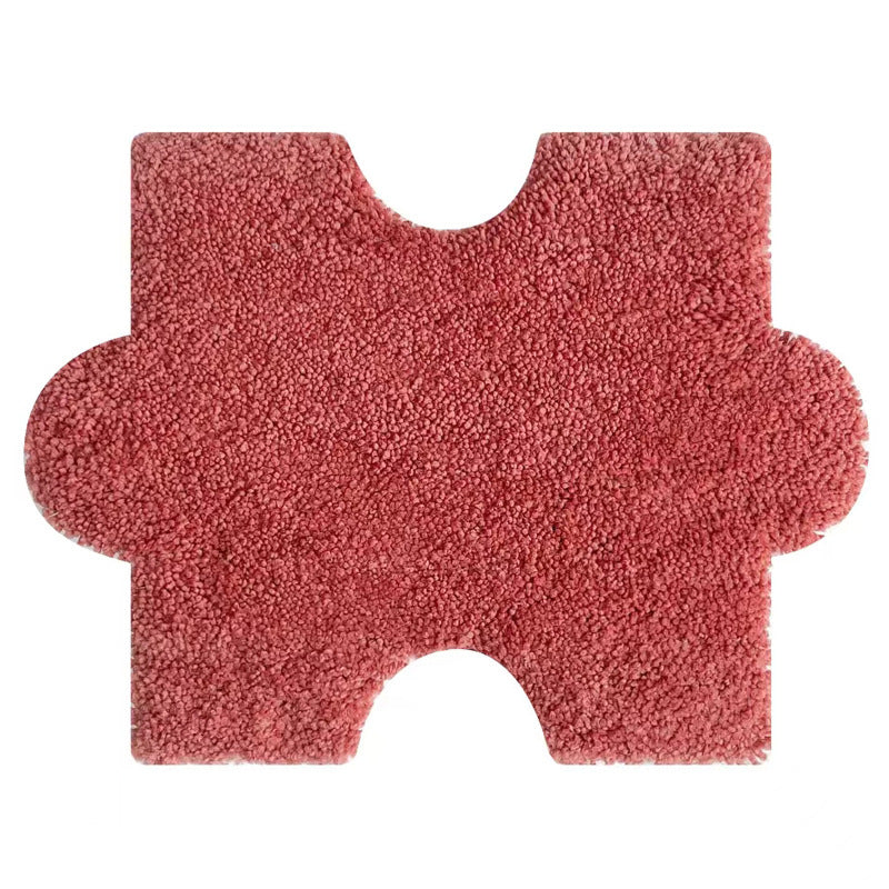 Soft Plush Puzzle-Shaped Bath Mat
