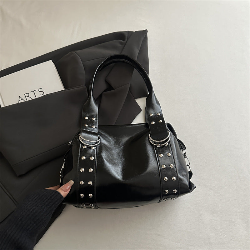 Studded Structured Handbag