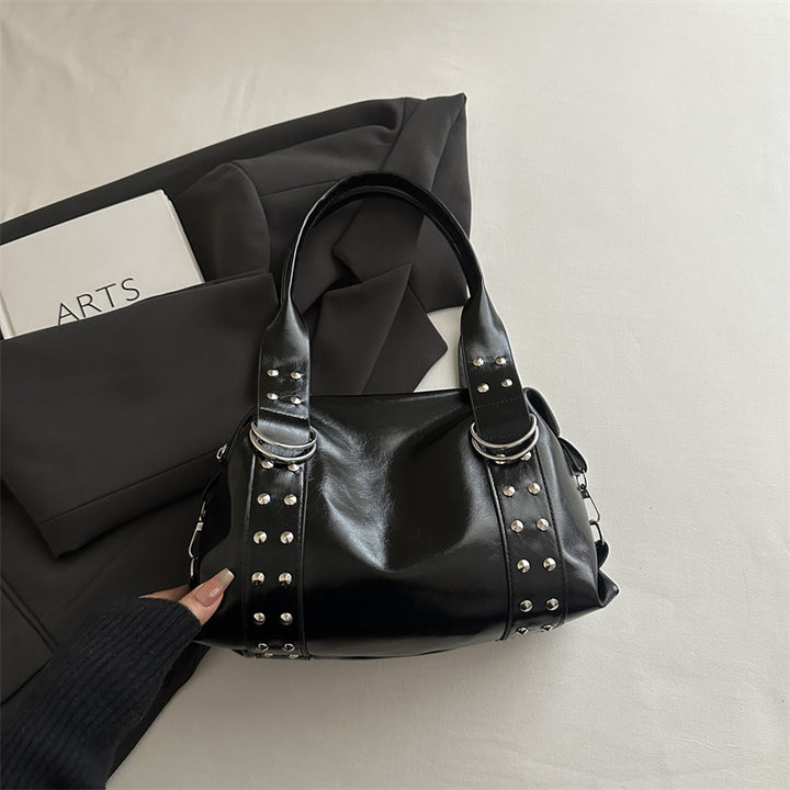 Studded Structured Handbag