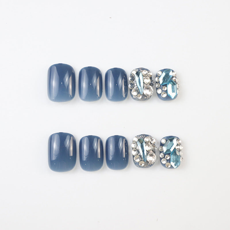 Glamorous Rhinestone-Embellished Press-On Nail Set Stornfield