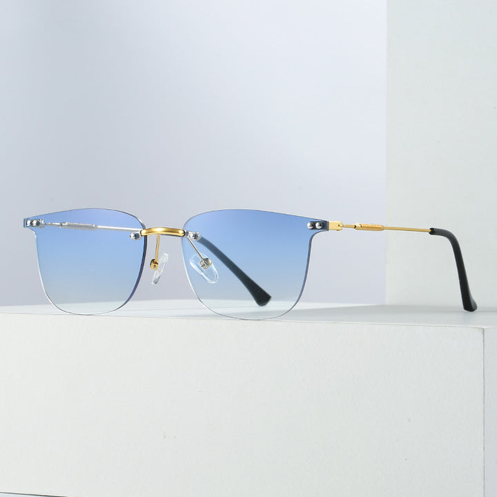 Ladies stylish geometric sunglasses with modern glass elements Stornfield