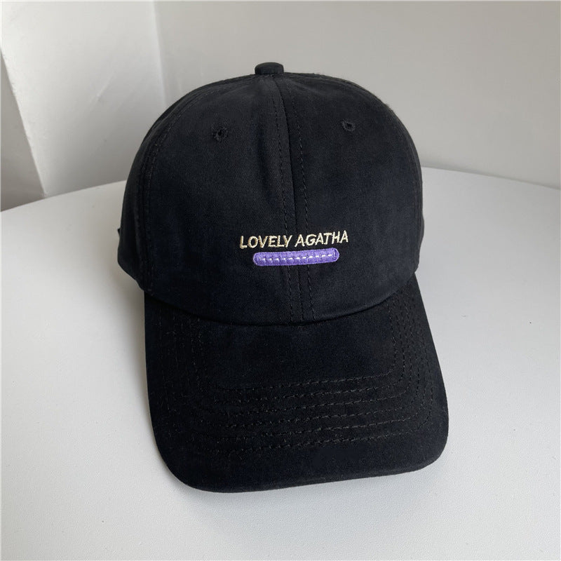 Women's Suede Embroidered Baseball Cap Stornfield