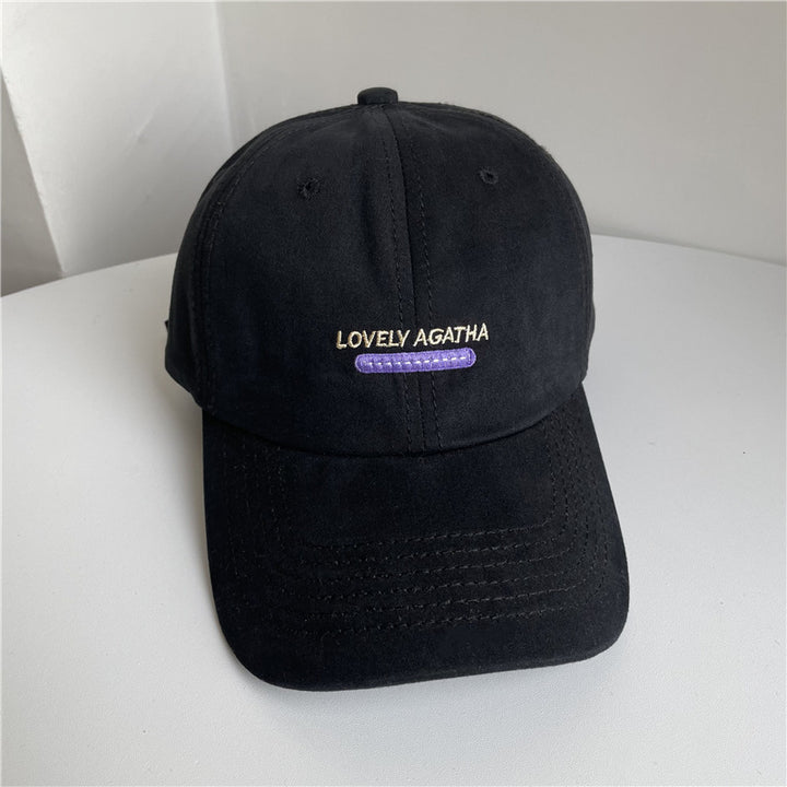 Women's Suede Embroidered Baseball Cap Stornfield