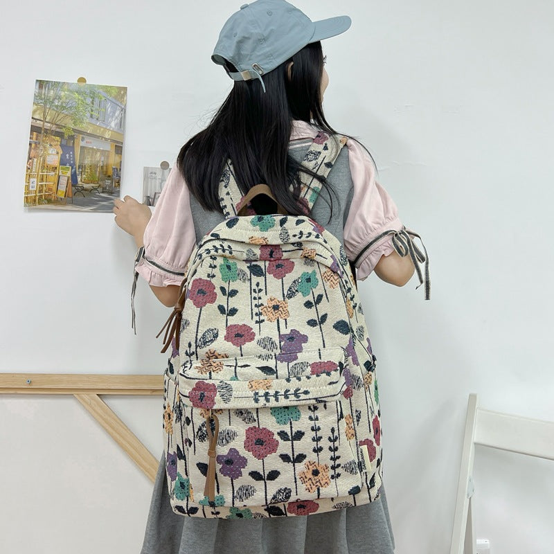Floral Print Backpack Stornfield