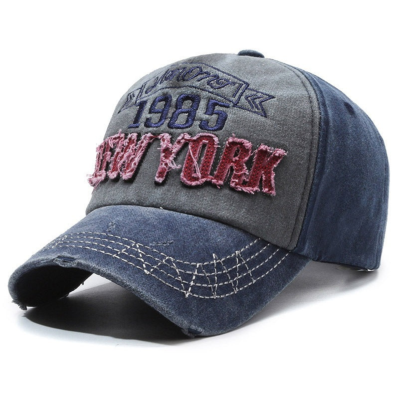 Men's Distressed Cotton Graphic Baseball Cap Stornfield