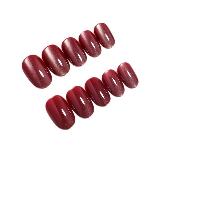 Glossy Almond-Shaped Press-On Nails Set Stornfield