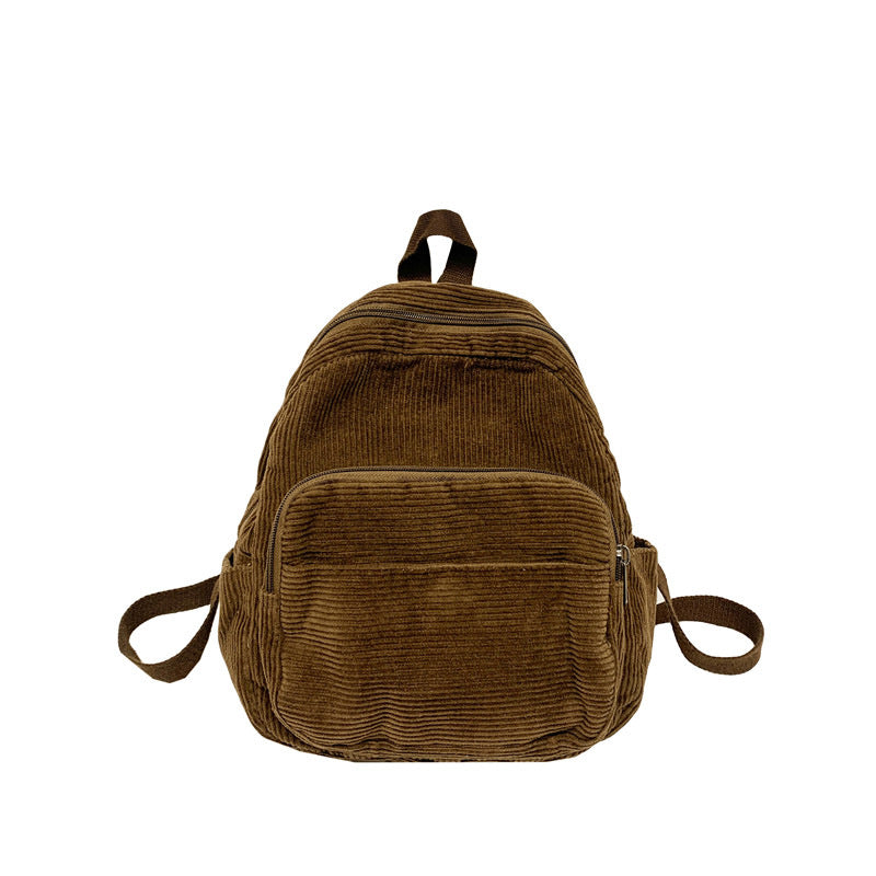 Corduroy Textured School Backpack Stornfield