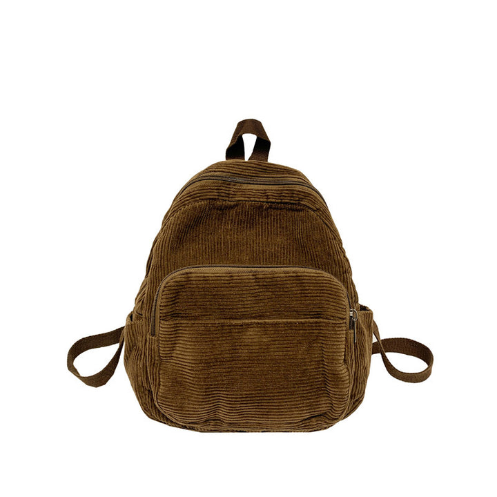 Corduroy Textured School Backpack Stornfield