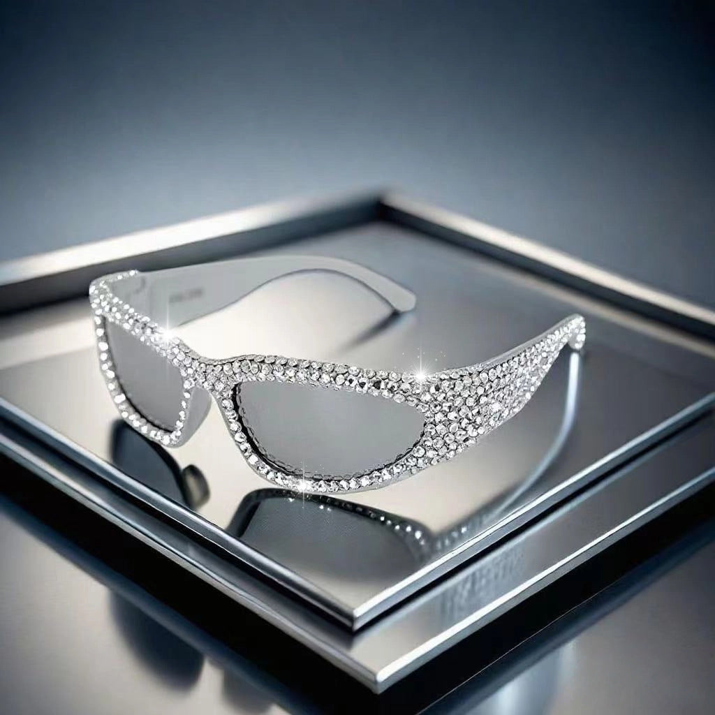 Women's Glittering Sunglasses with Sparkling Crystal Frame Stornfield