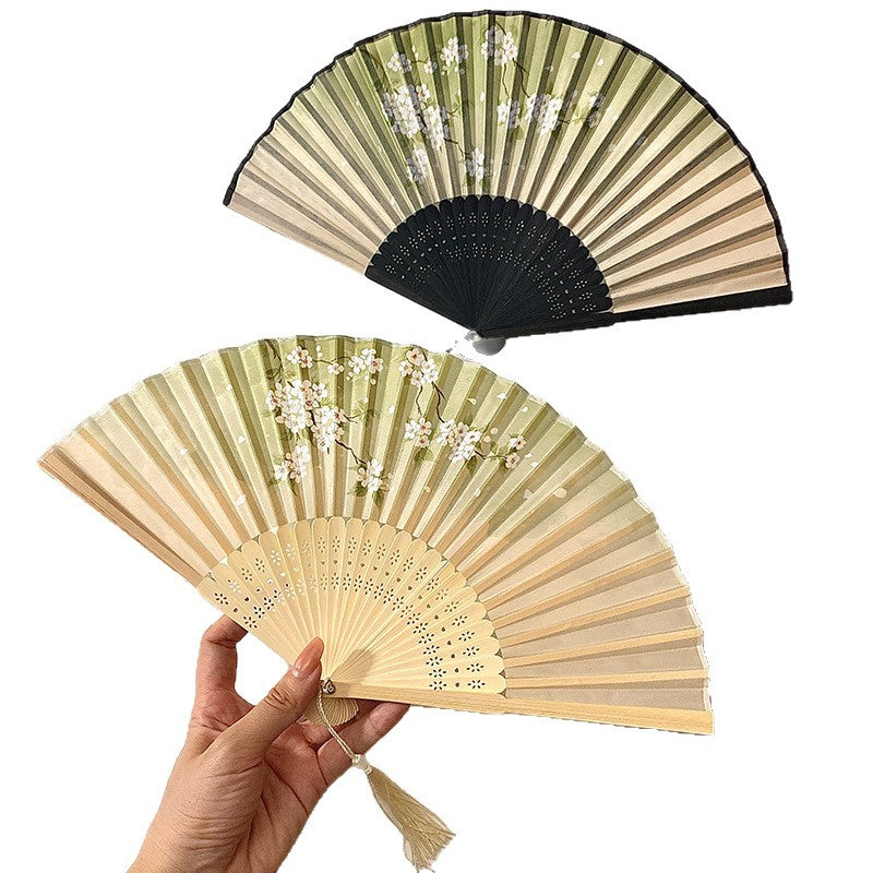 Hand fan with elegant floral pattern Stornfield