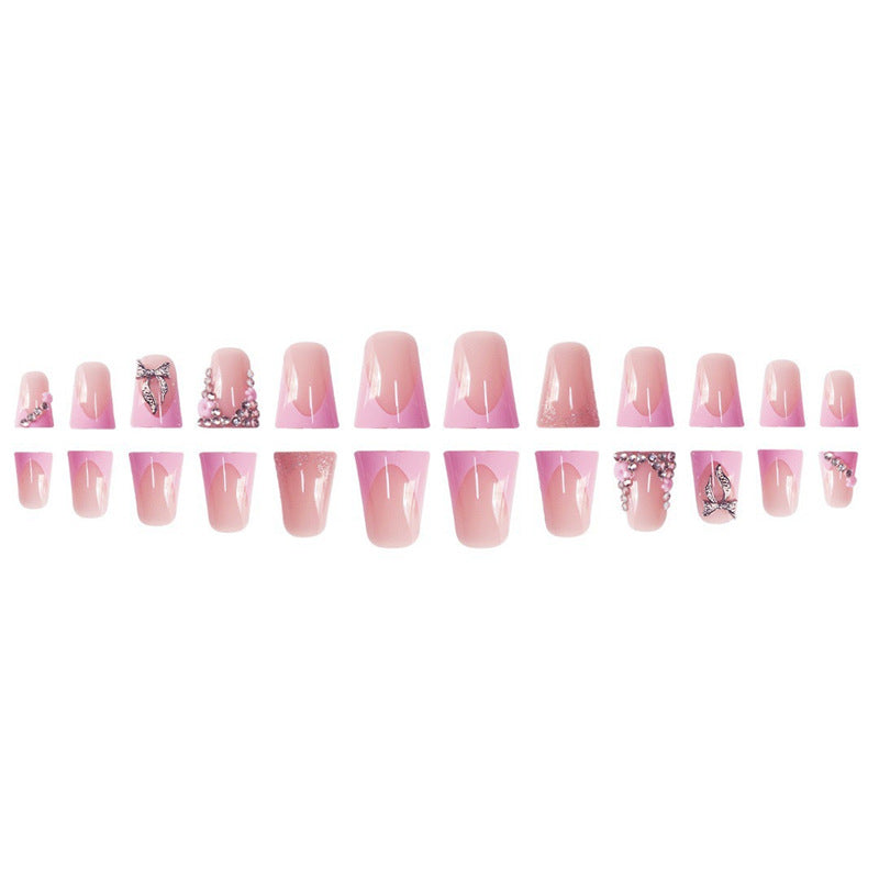 Decorative 3D Floral Acrylic Press-On Nails Stornfield