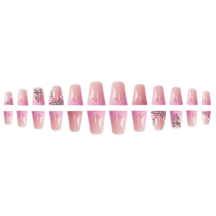 Decorative 3D Floral Acrylic Press-On Nails Stornfield