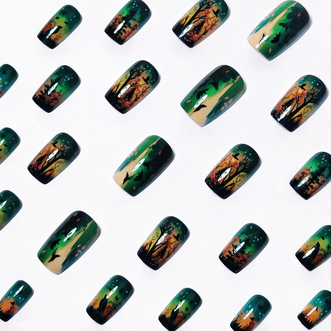 Creative Art Nails with Fascinating Forest and Mushroom Designs Stornfield