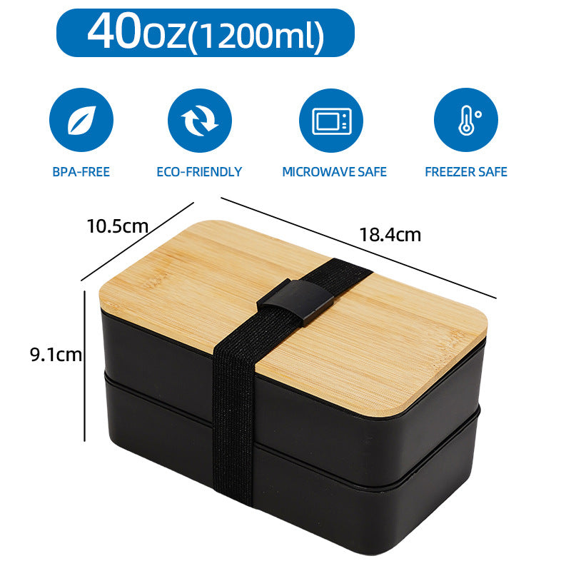 Multi-Layered Bamboo Lunch Container