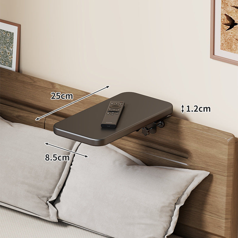 Slim Wall-Mounted Floating Bedside Shelf with Concealed Brackets