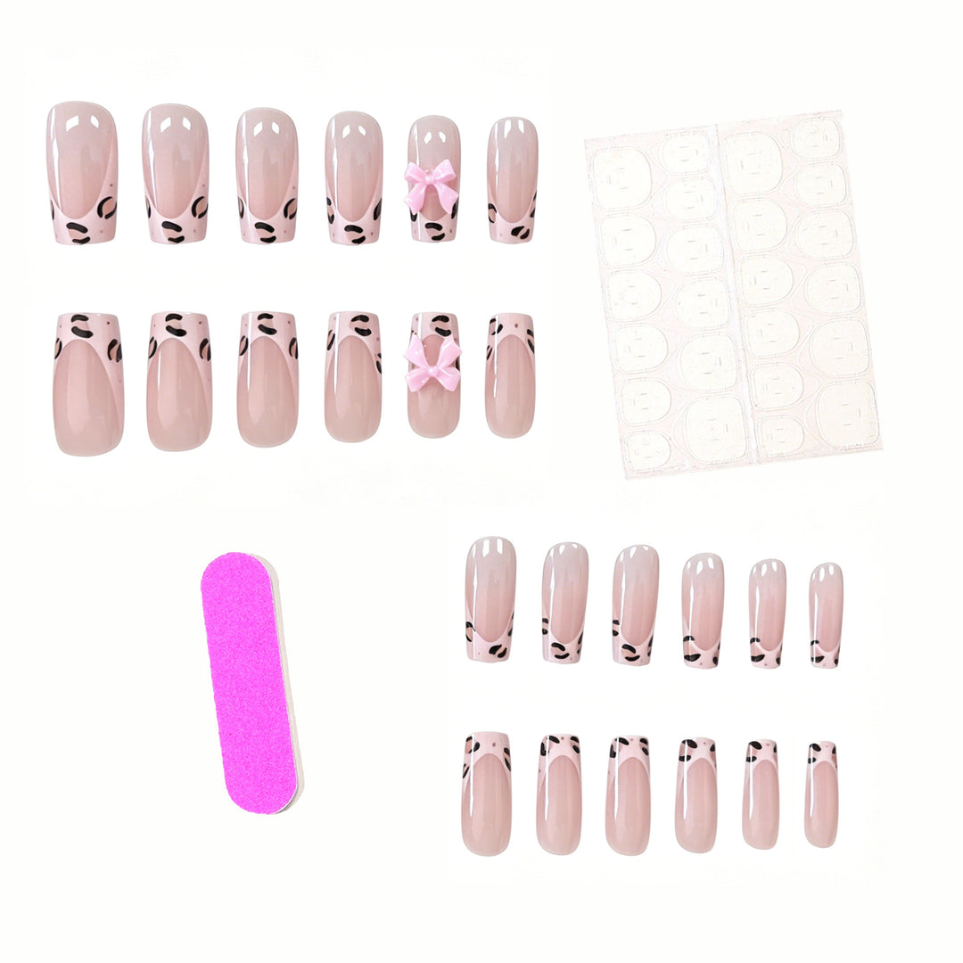 Decadent Floral Bow Nail Art Enhancements Stornfield