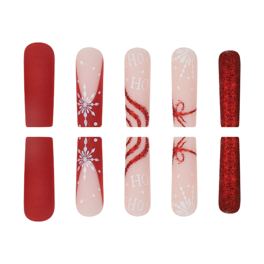 Festive Themed Press-On Nails Stornfield